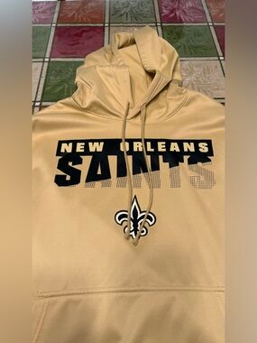 Men’s New Orleans Saints NFL Combine Authentic Hoodie Sweatshirt Large